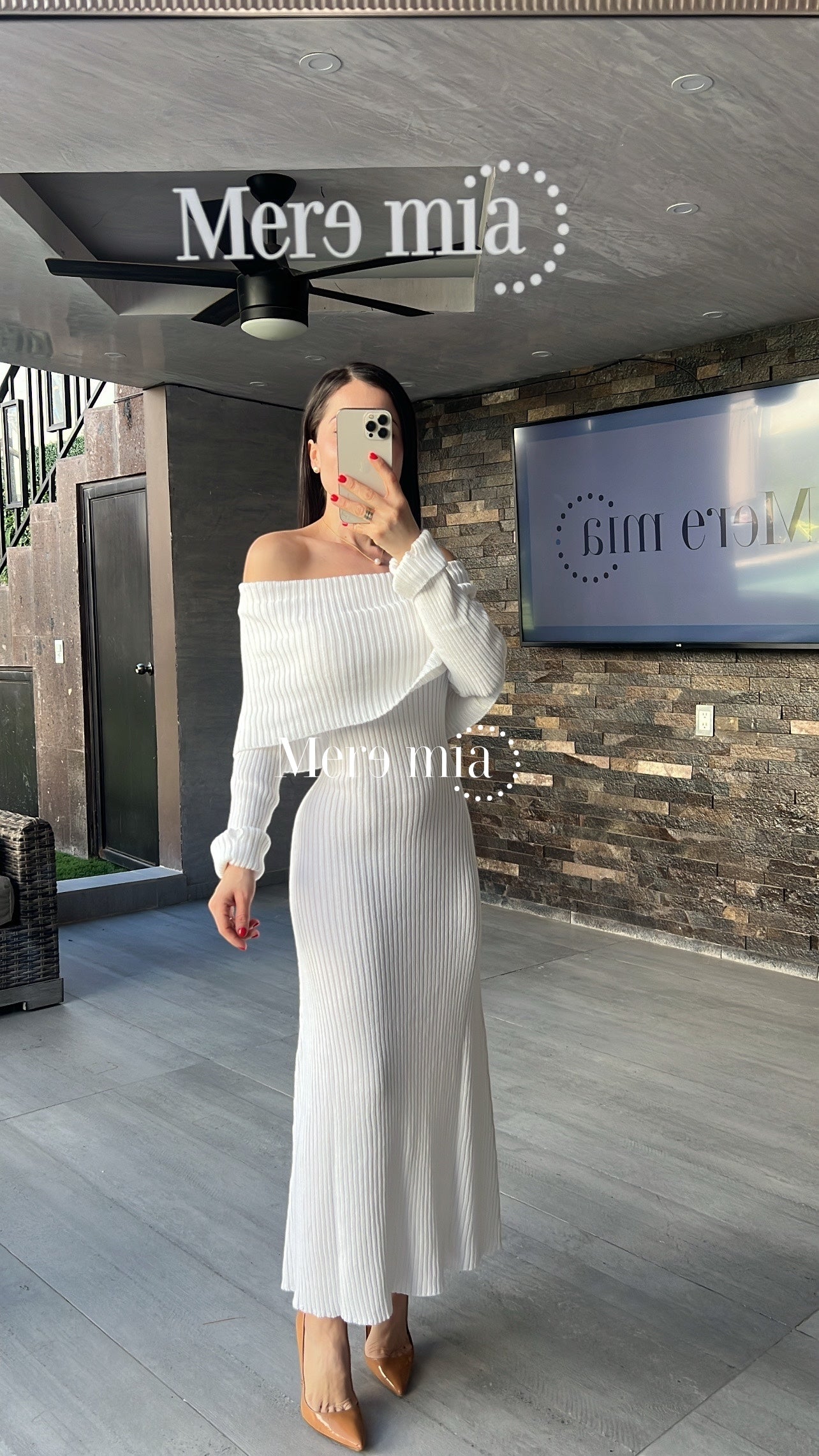 Vestido claro sweater hom