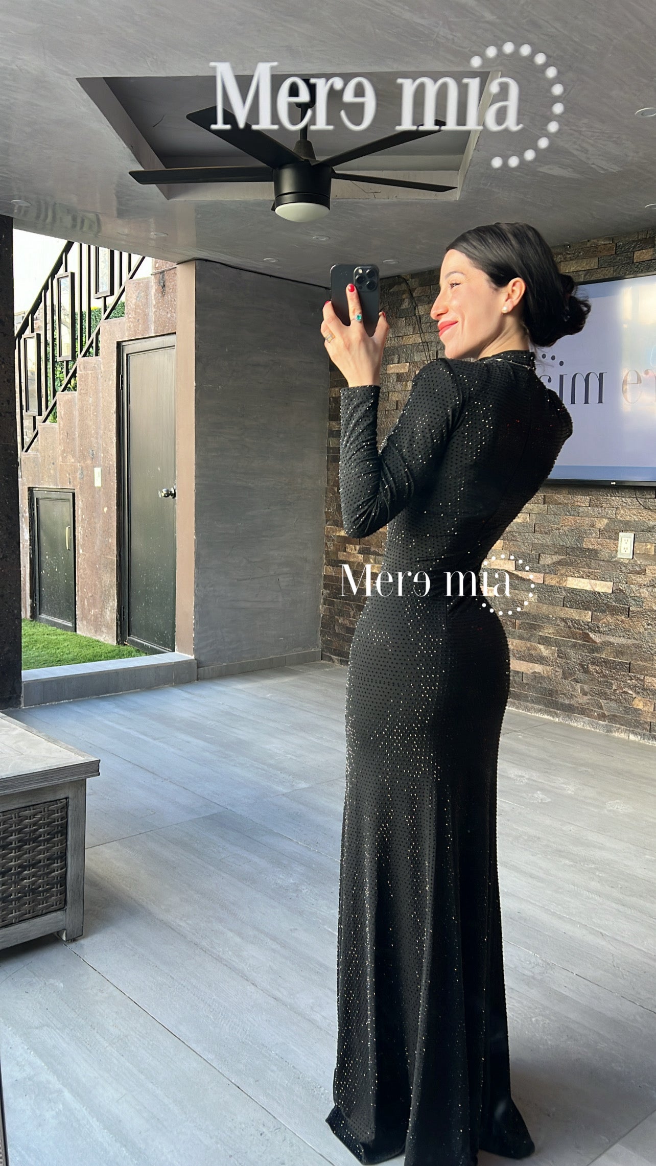 Vestido puntos hoyo plisado