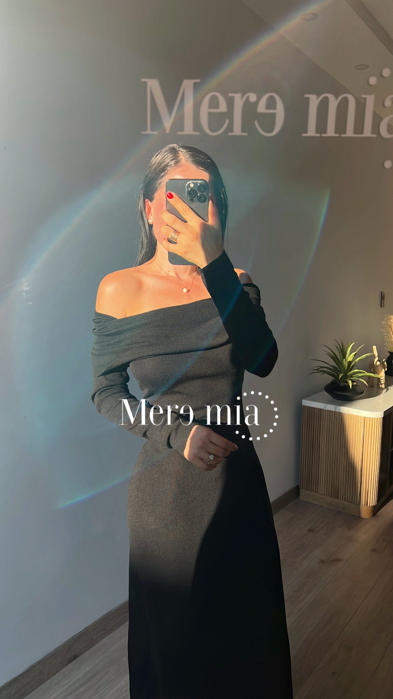 Vestido sweater negro