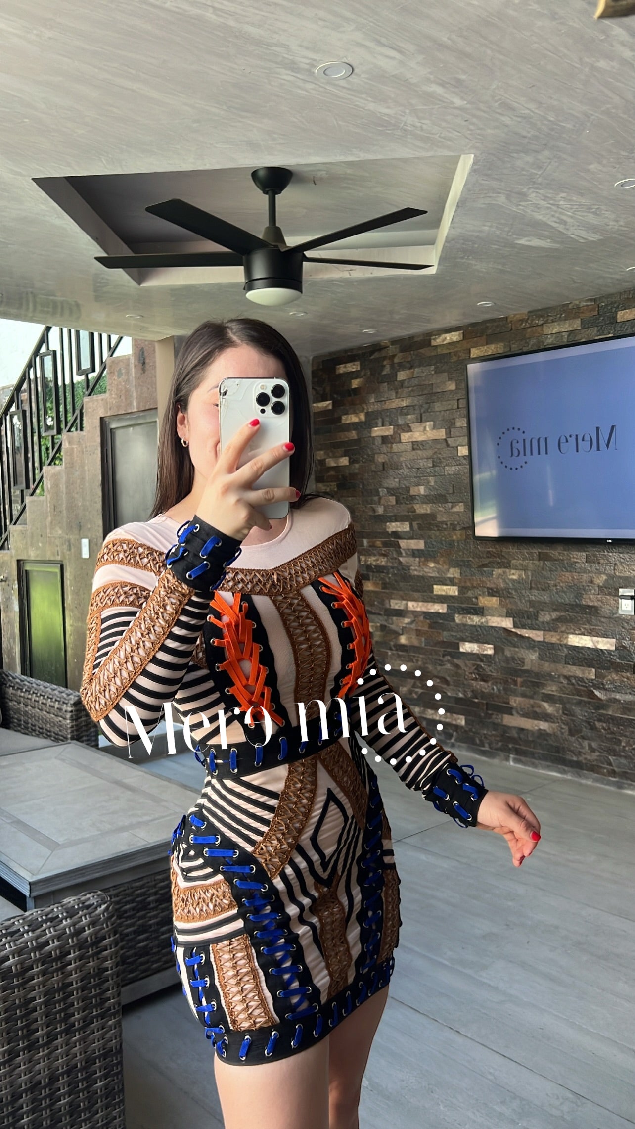 Vestido manga larga colores