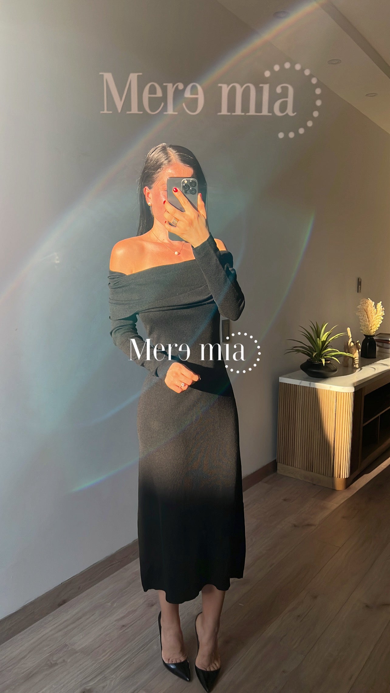 Vestido sweater negro