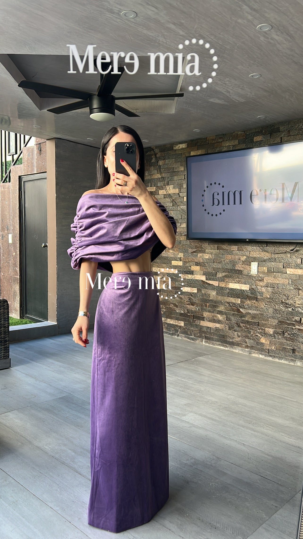 Conjunto top plisado terc