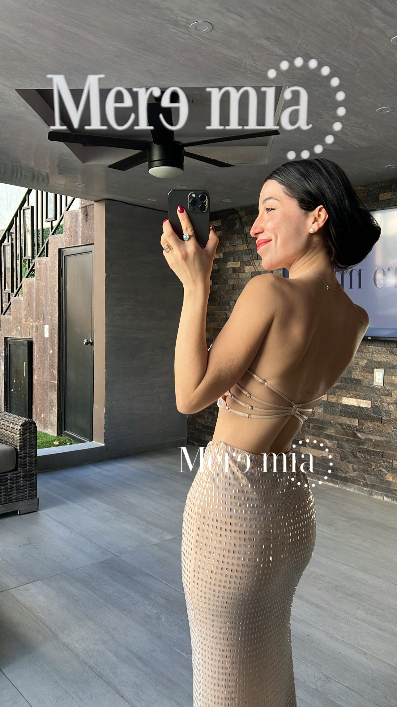 Conjunto nude rect plata