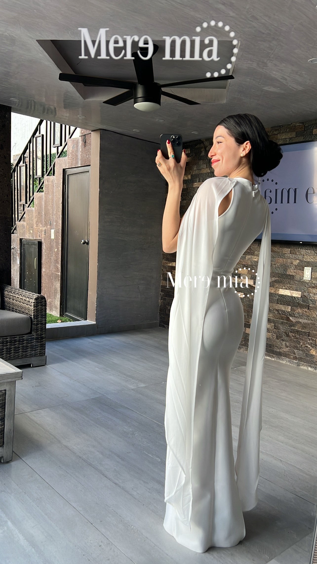 Vestido blanco mangas