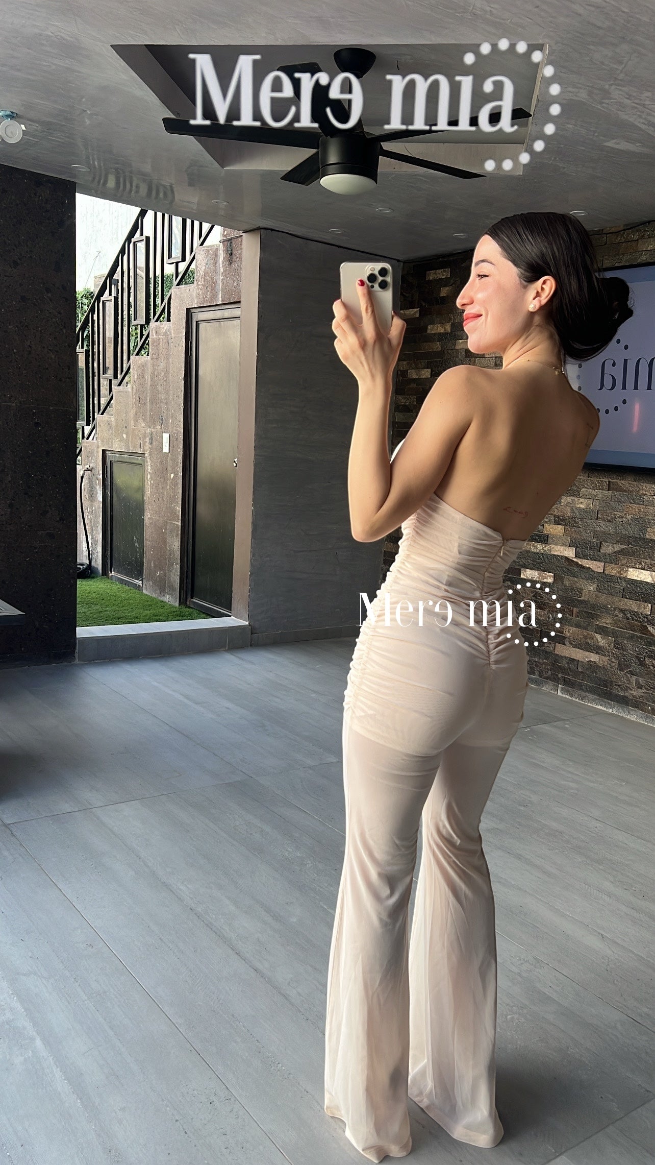 Jumpsuit nude flores