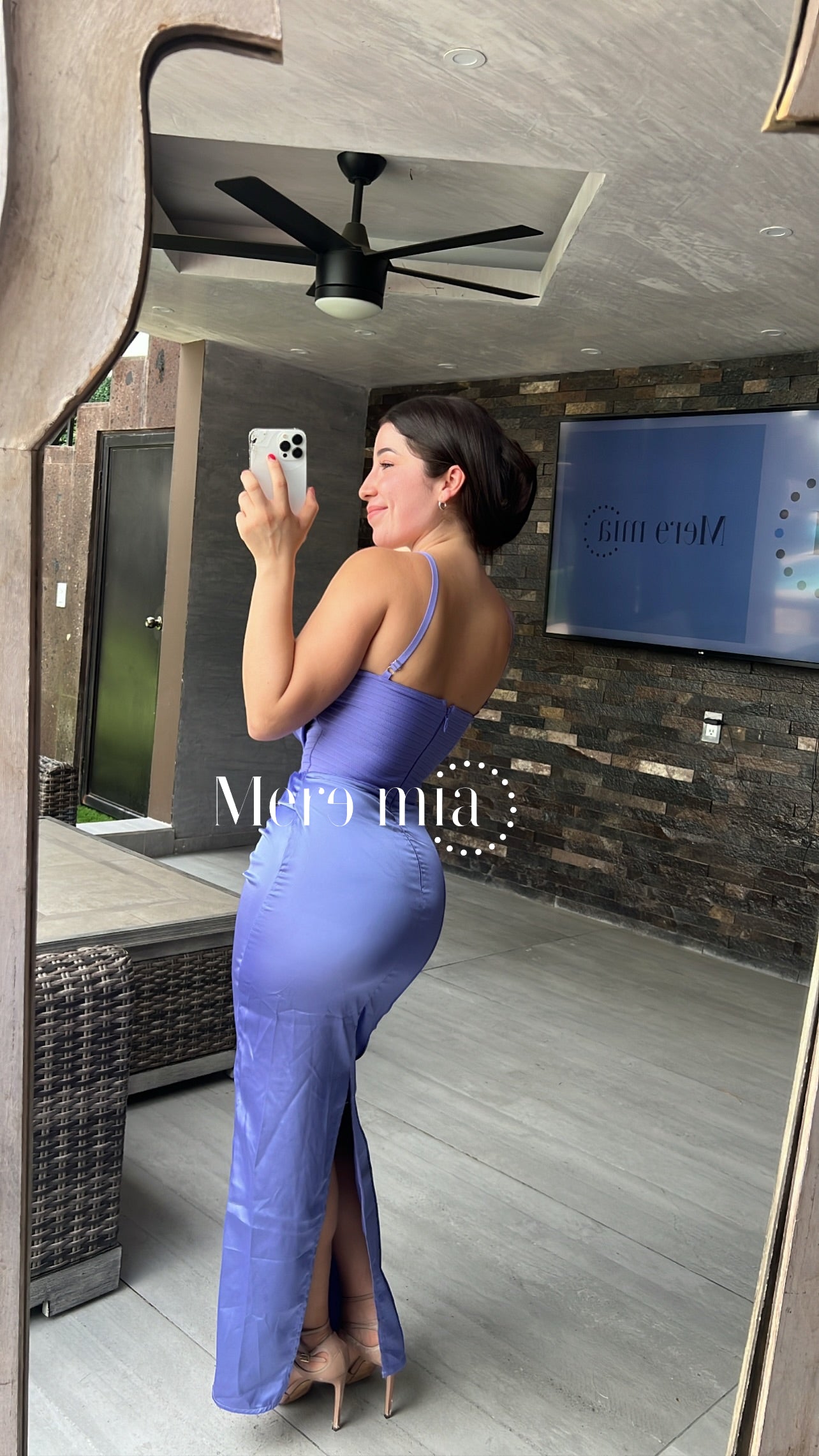 Vestido lila tirantes