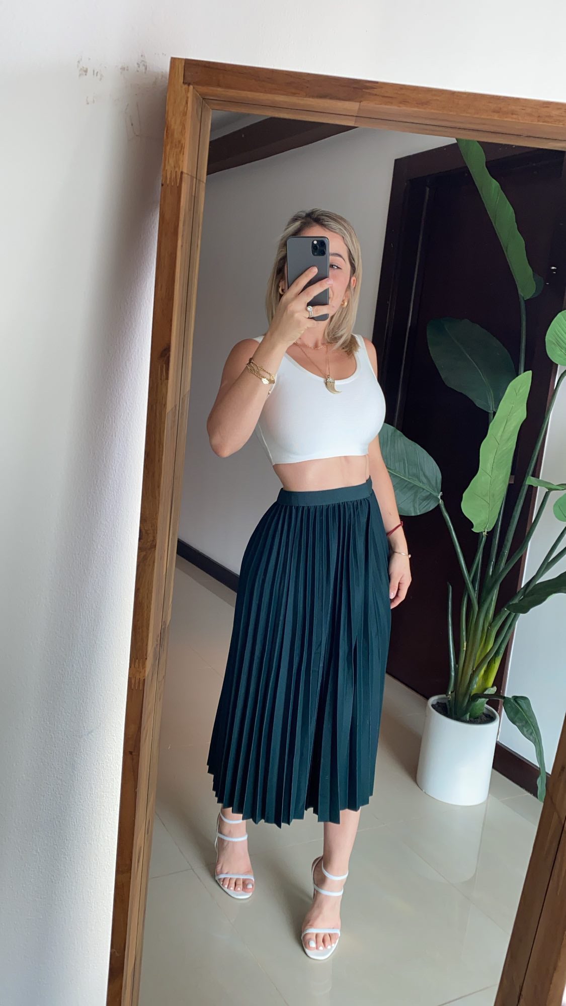 Falda tablones verde