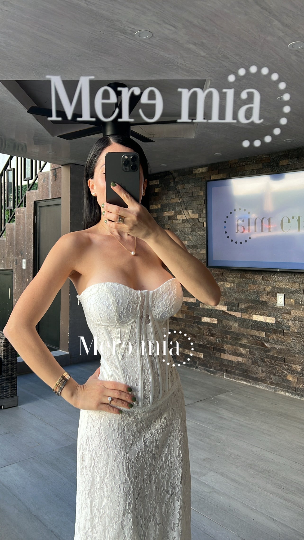 Vestido blanco encaje