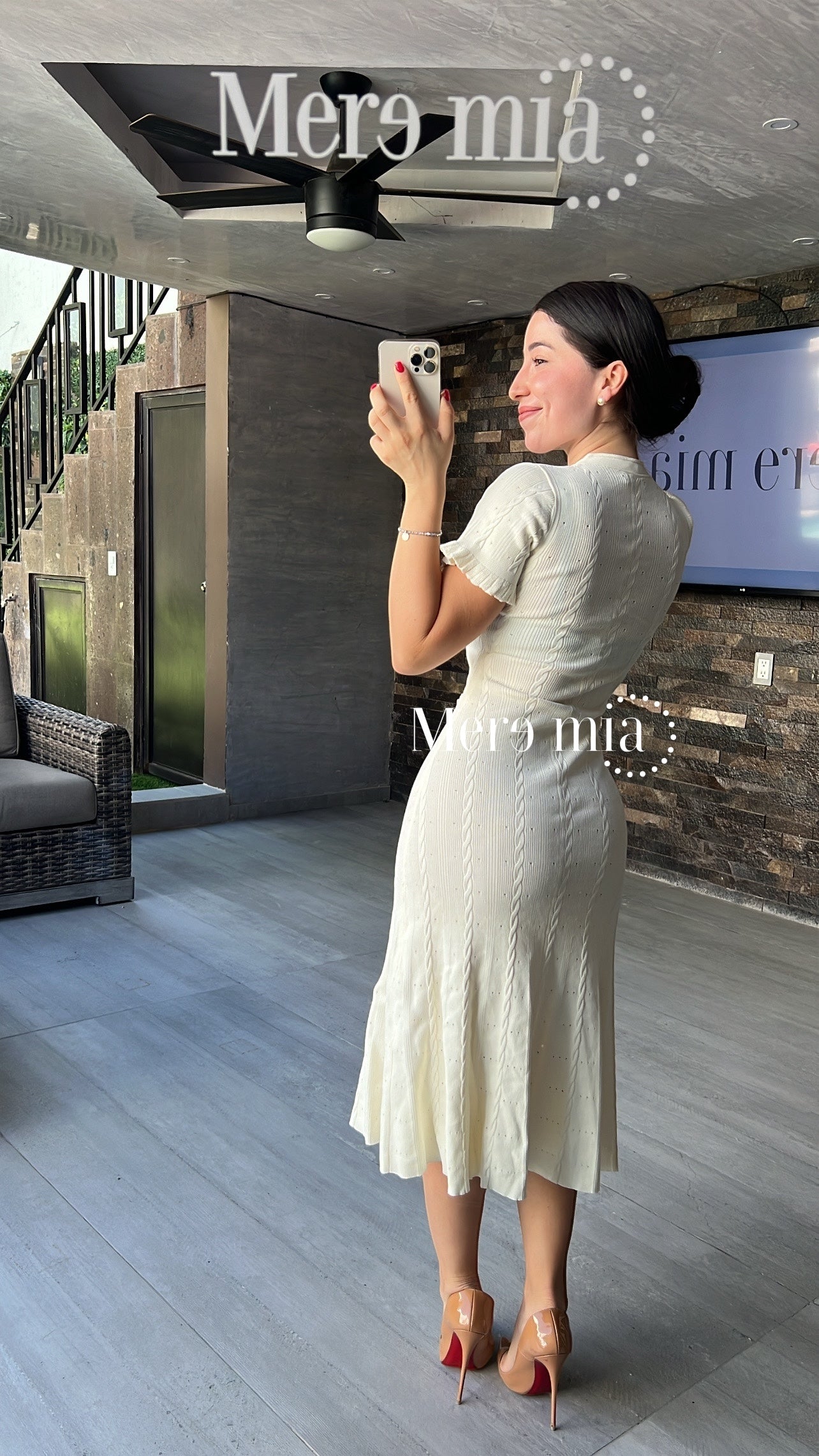 Vestido ivory mc botones