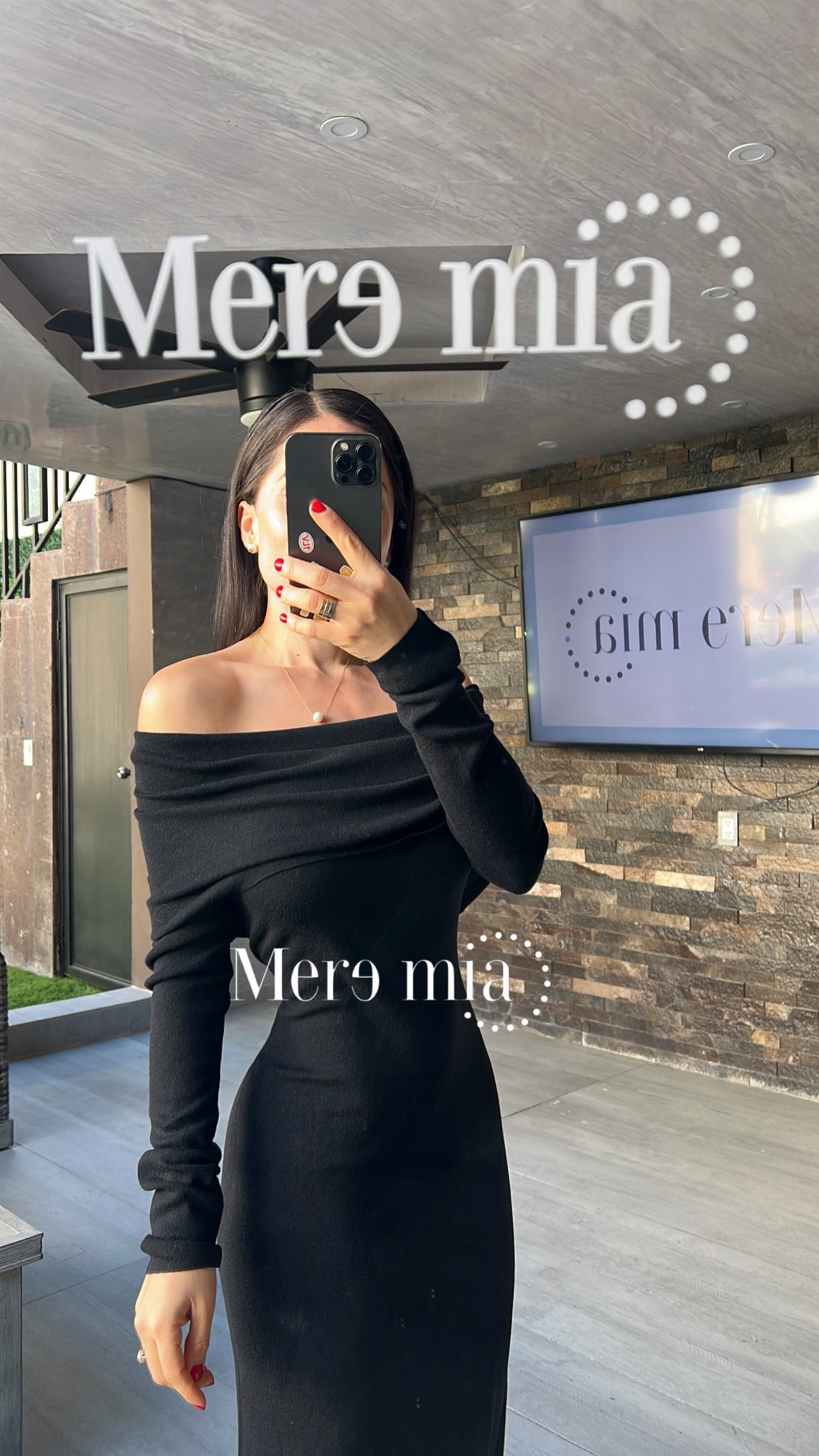 Vestido sweater negro