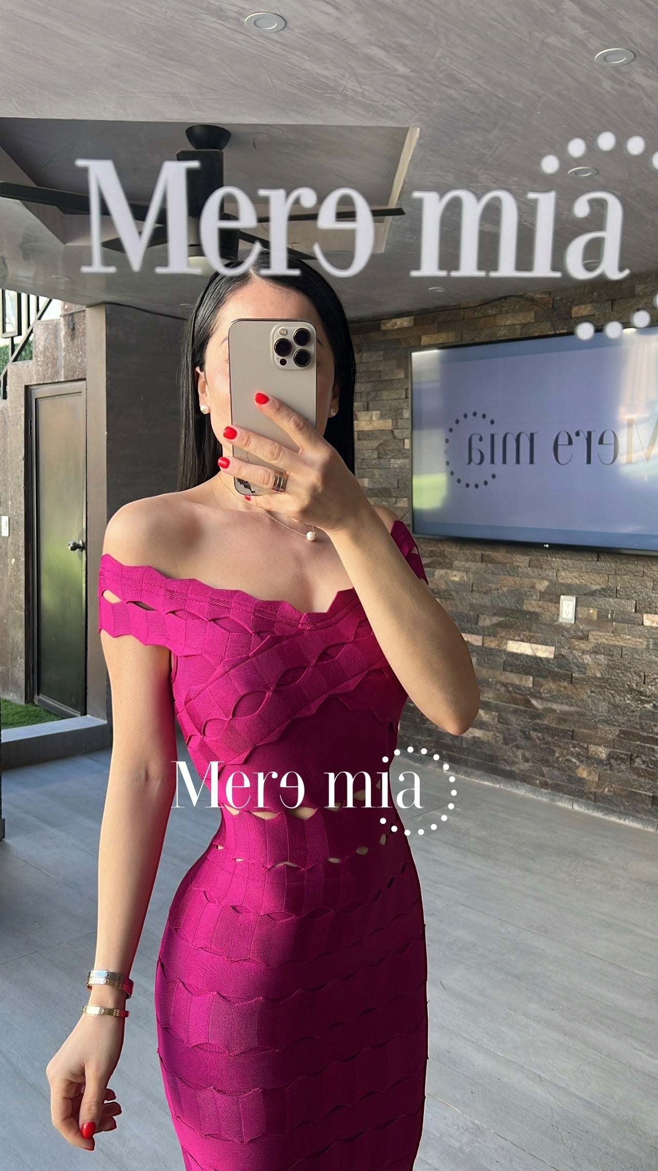 Vestido bug ruff hombros