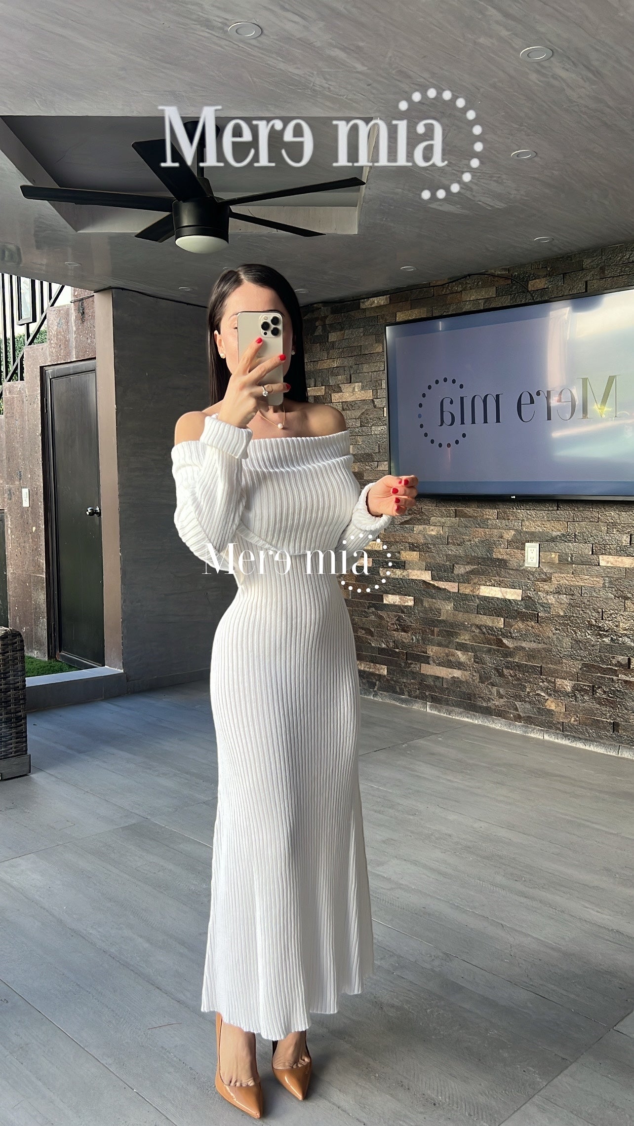 Vestido claro sweater hom