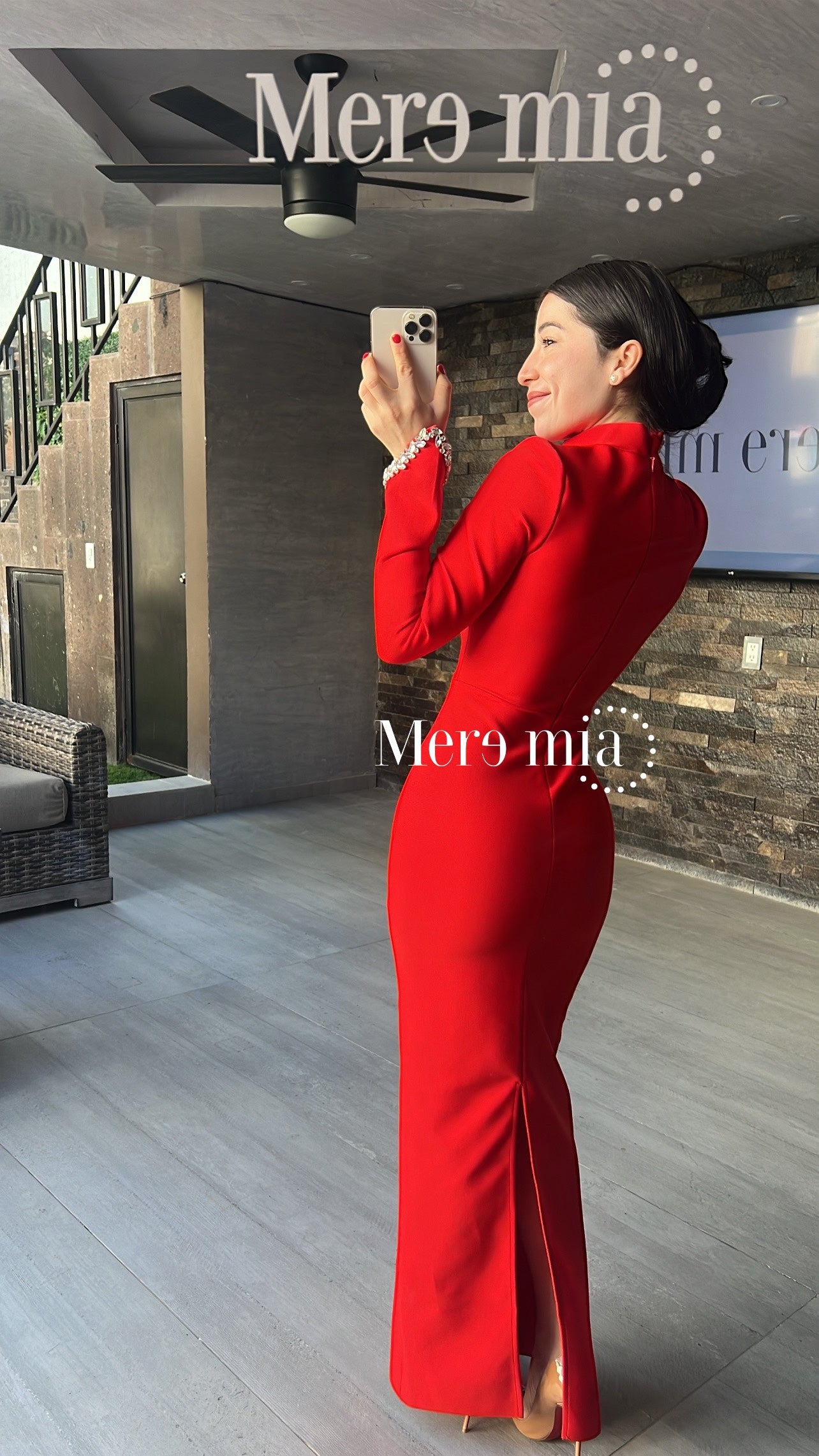 Vestido rojo apl vib