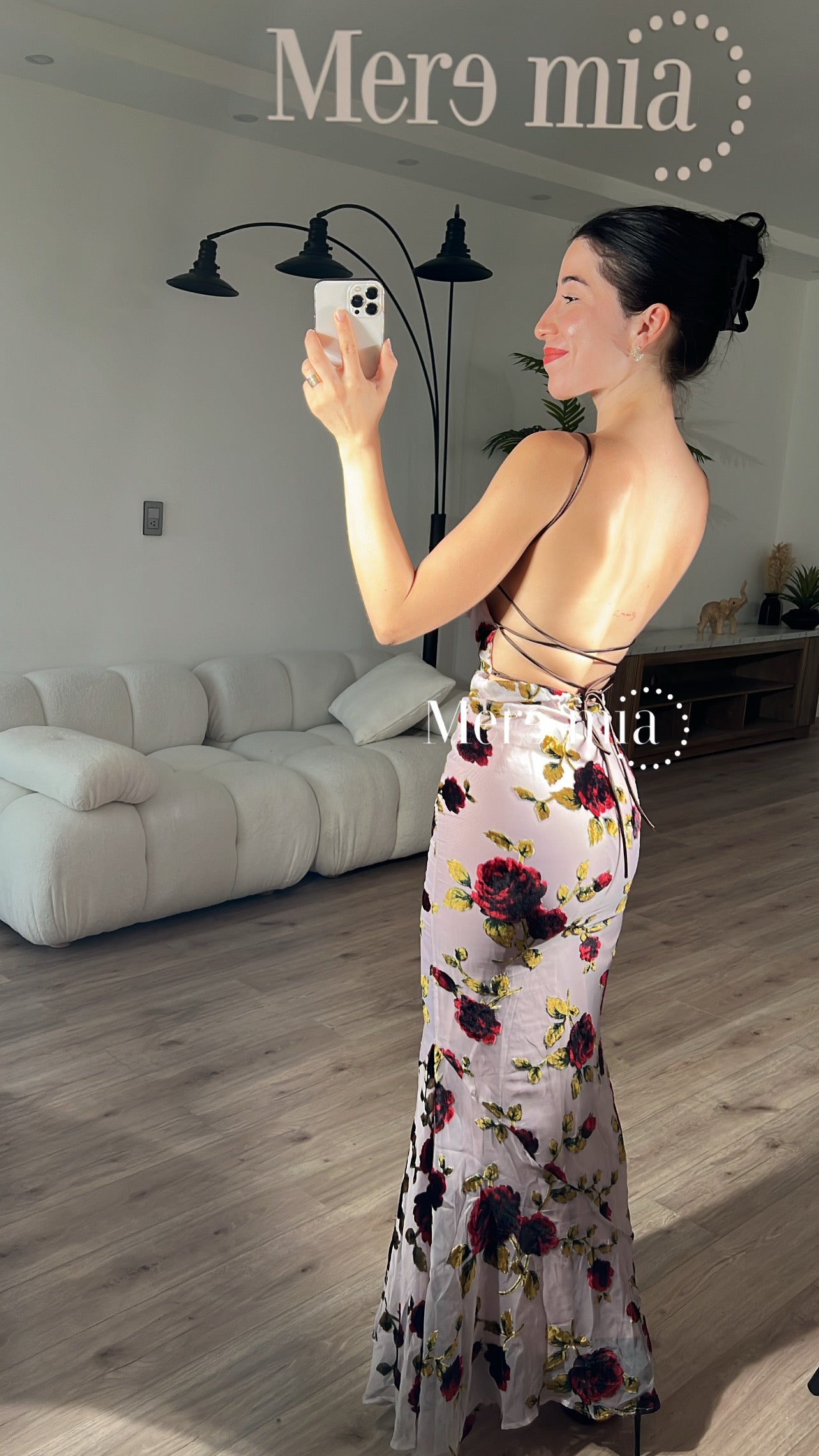 Vestido flores estampado