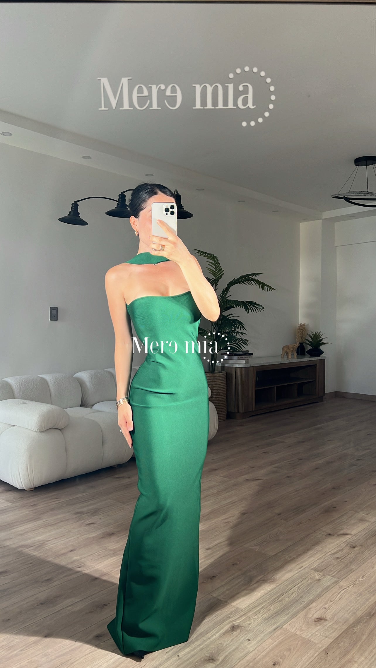 Vestido verde halter