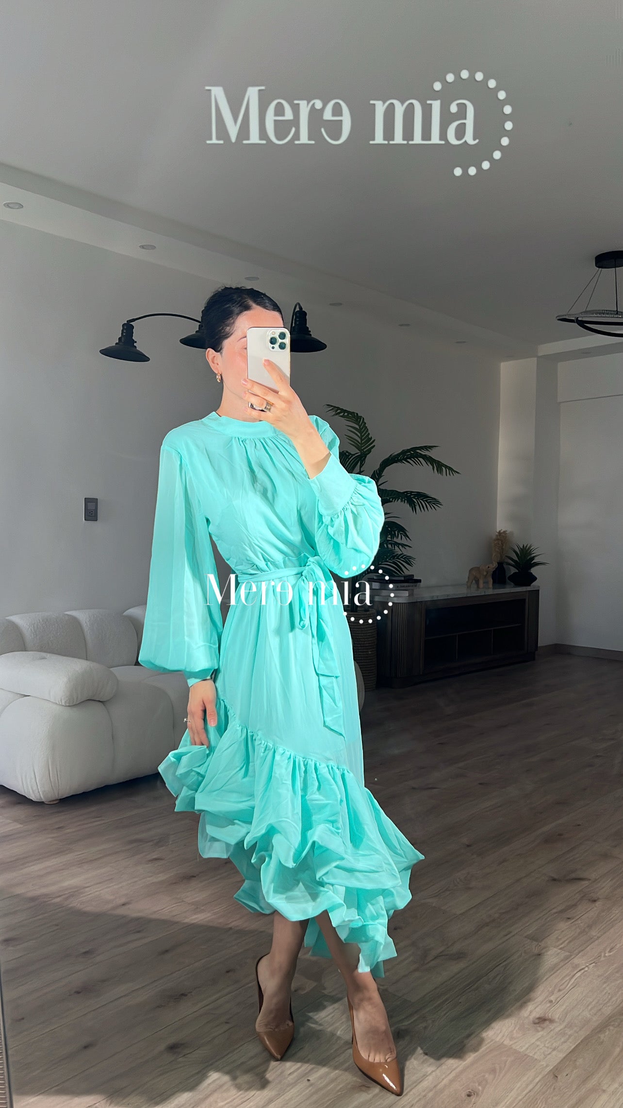 Vestido aqua ml plisado