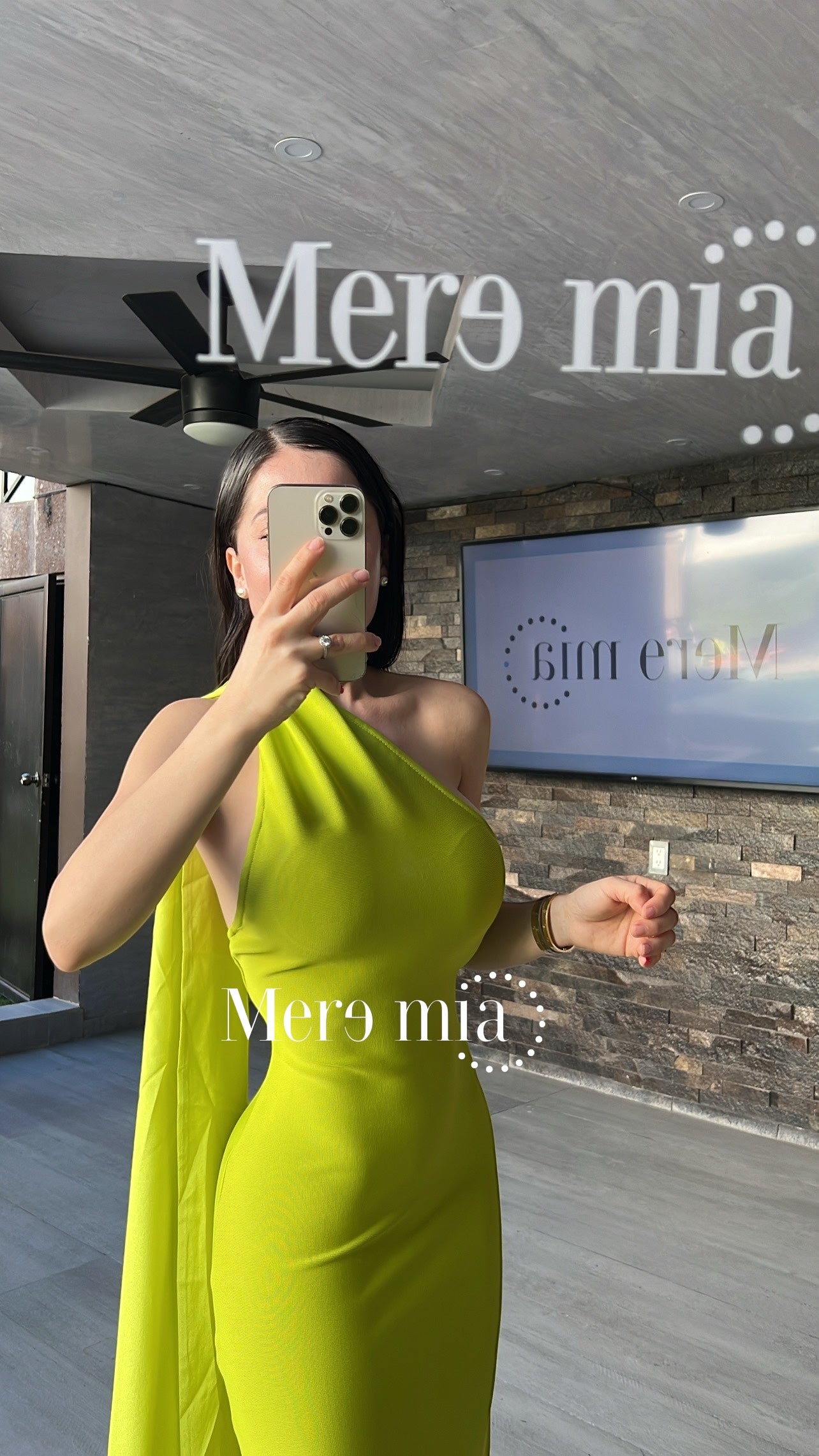 Vestido verde halter