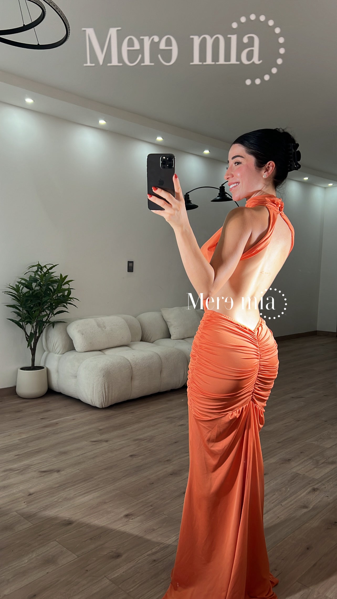 Vestido estola sin espalda