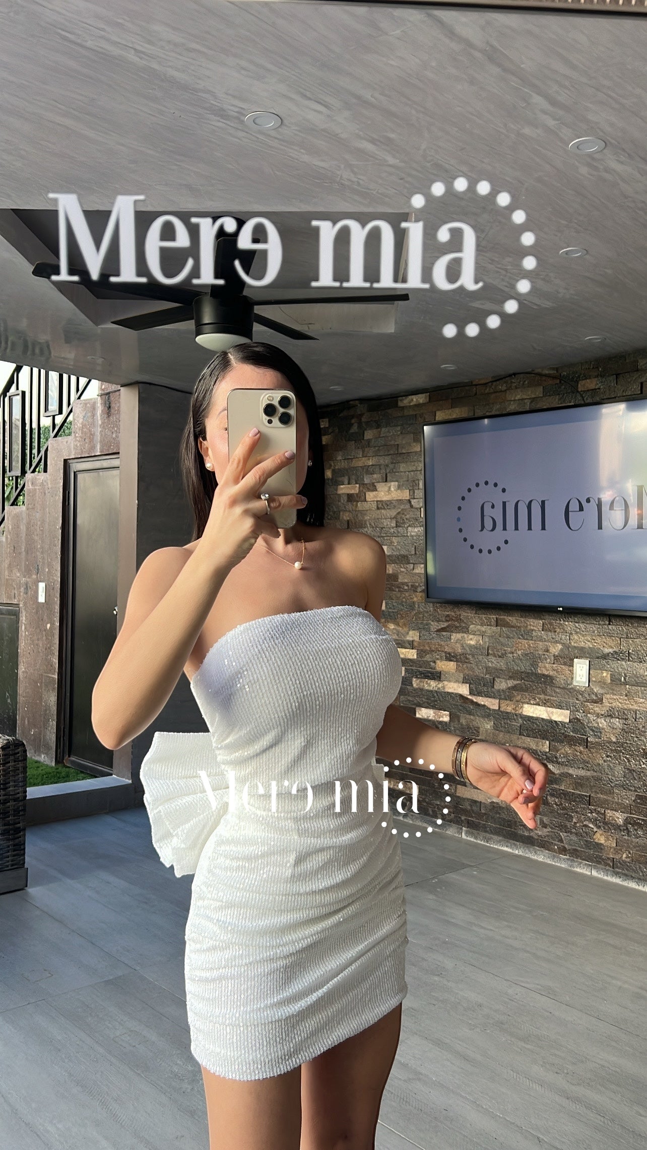 Vestido blanco lent corto