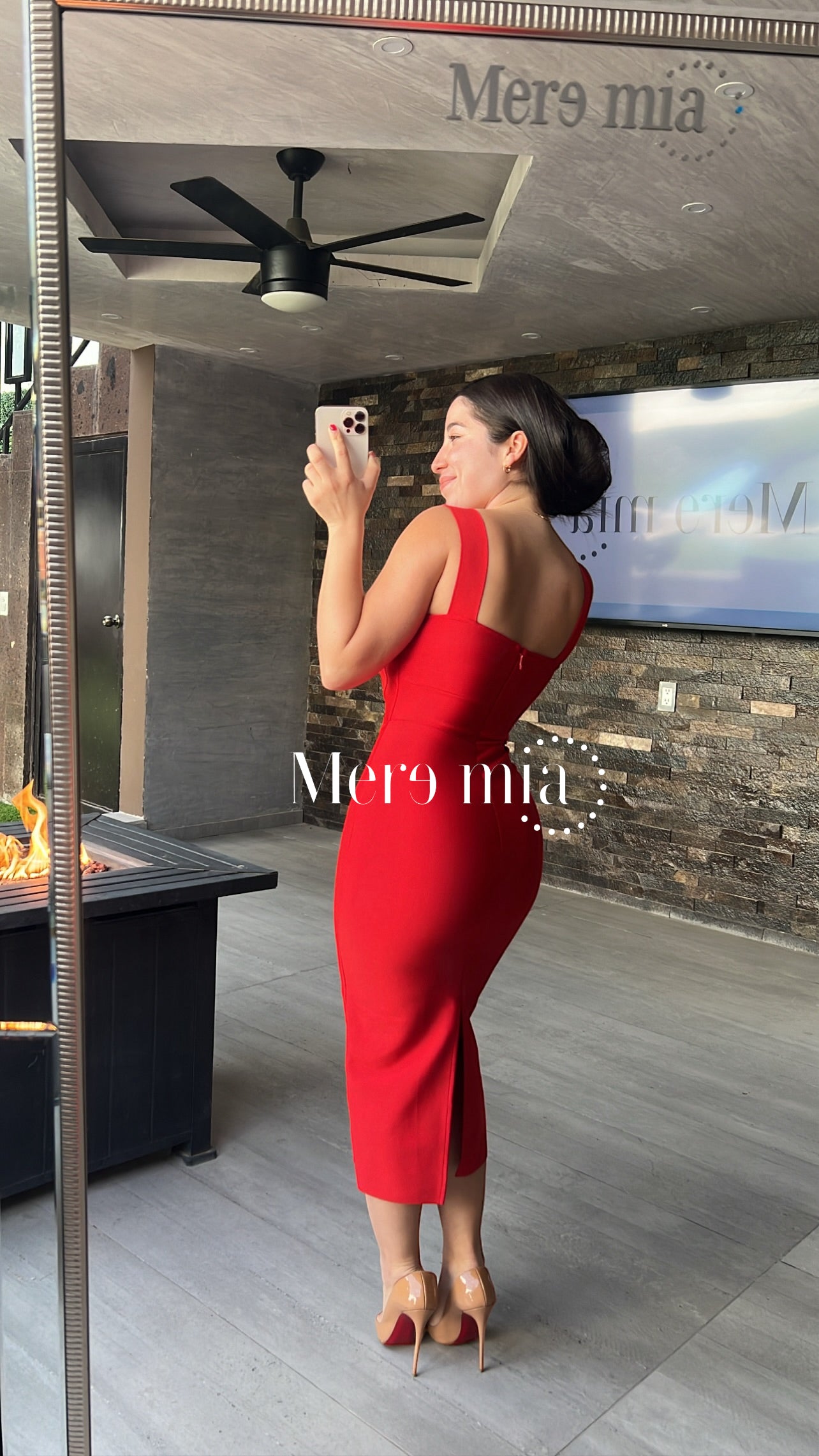 Vestido rojo tirantes