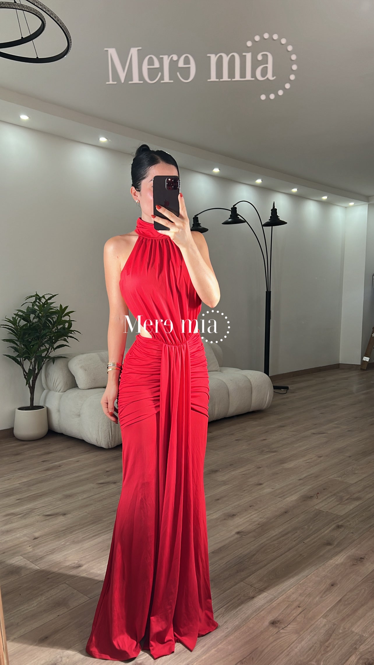 Vestido estola sin espalda