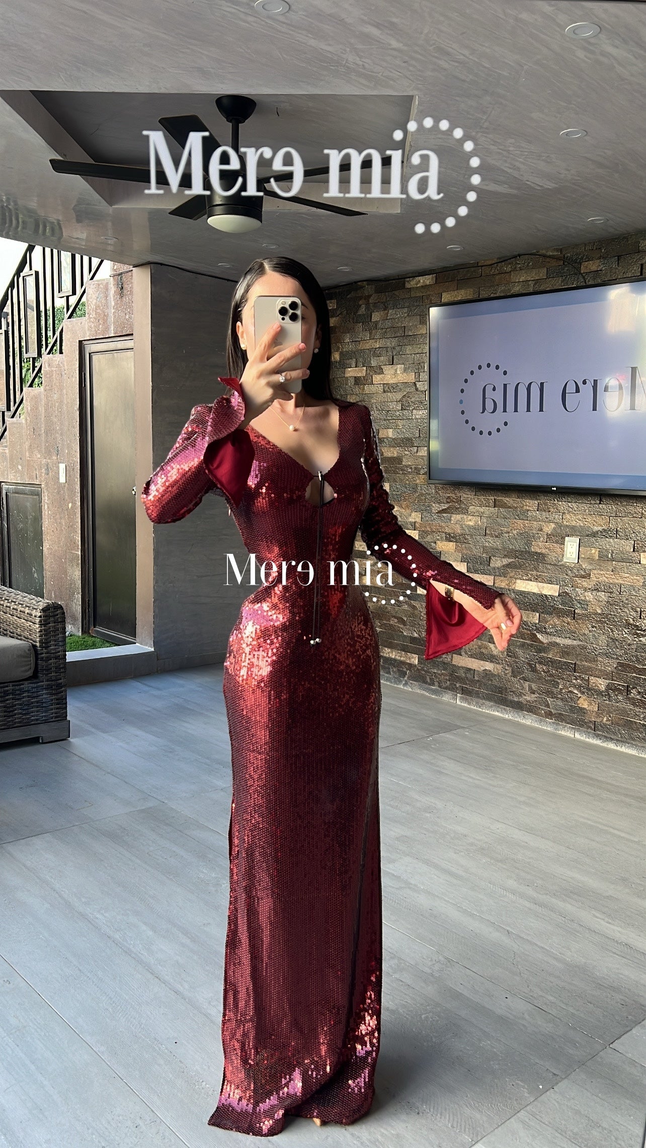 Vestido tinto lent ml