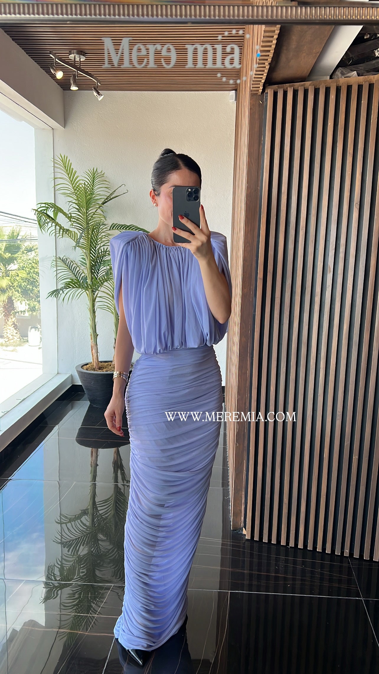 Vestido pliegues bombacho