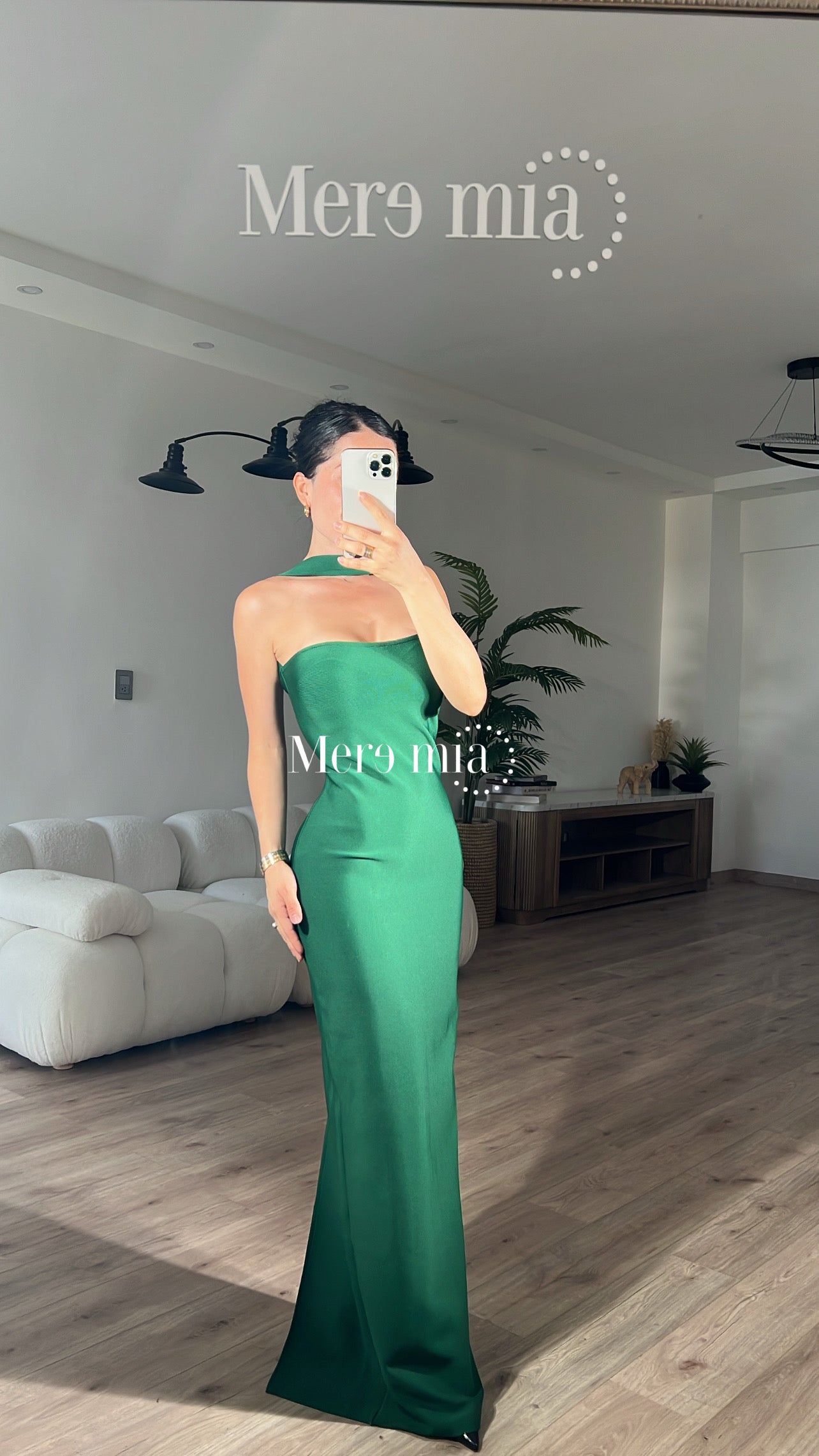 Vestido verde halter