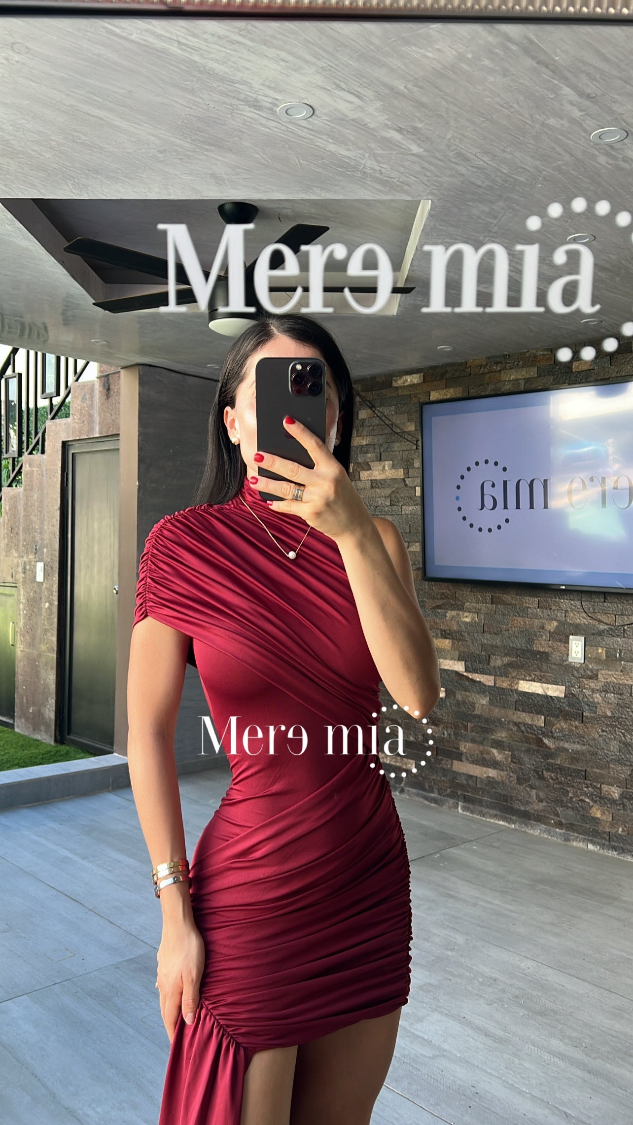 Vestido cruzado estola