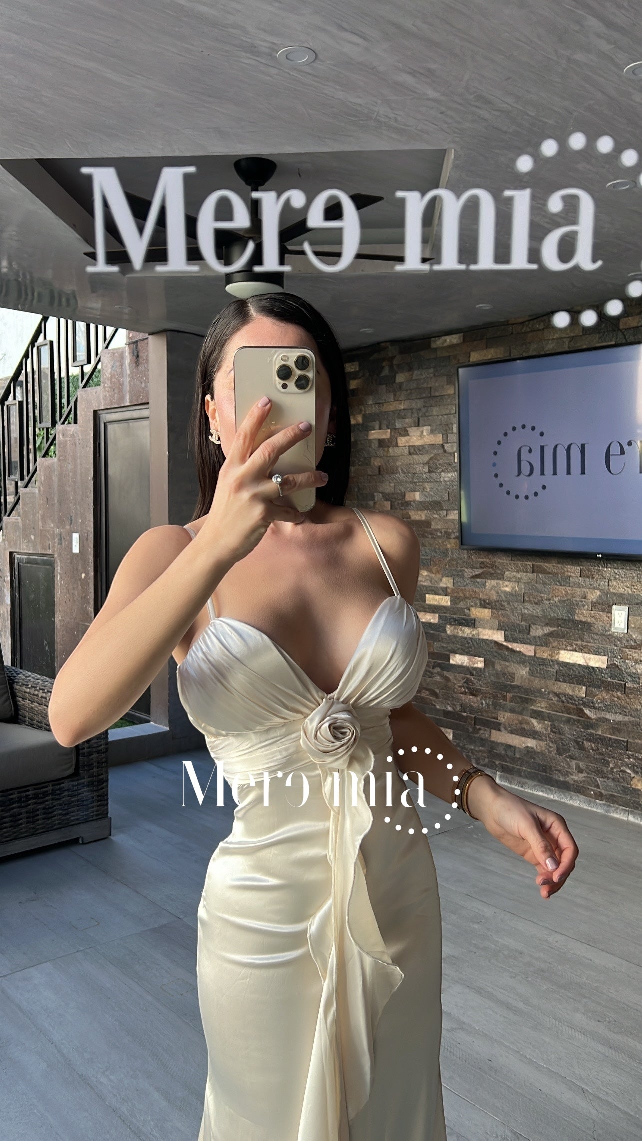 Vestido perla sat flor