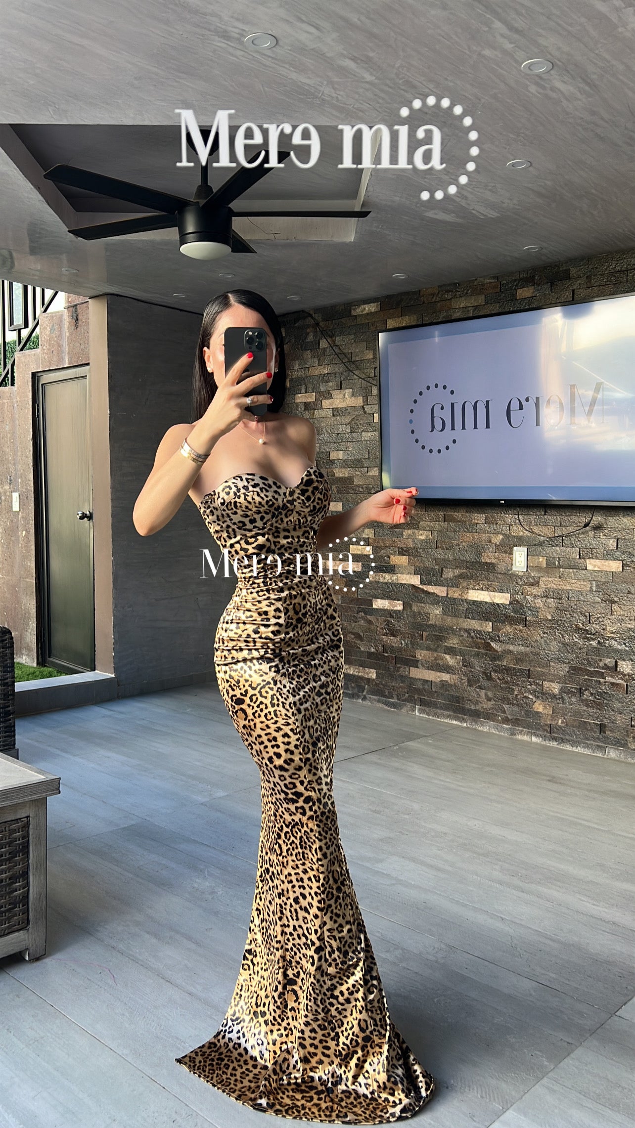 Vestido animal print