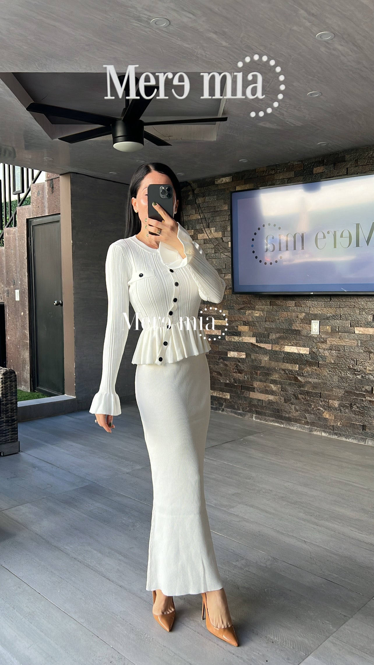 Conjunto blanco olanes asim