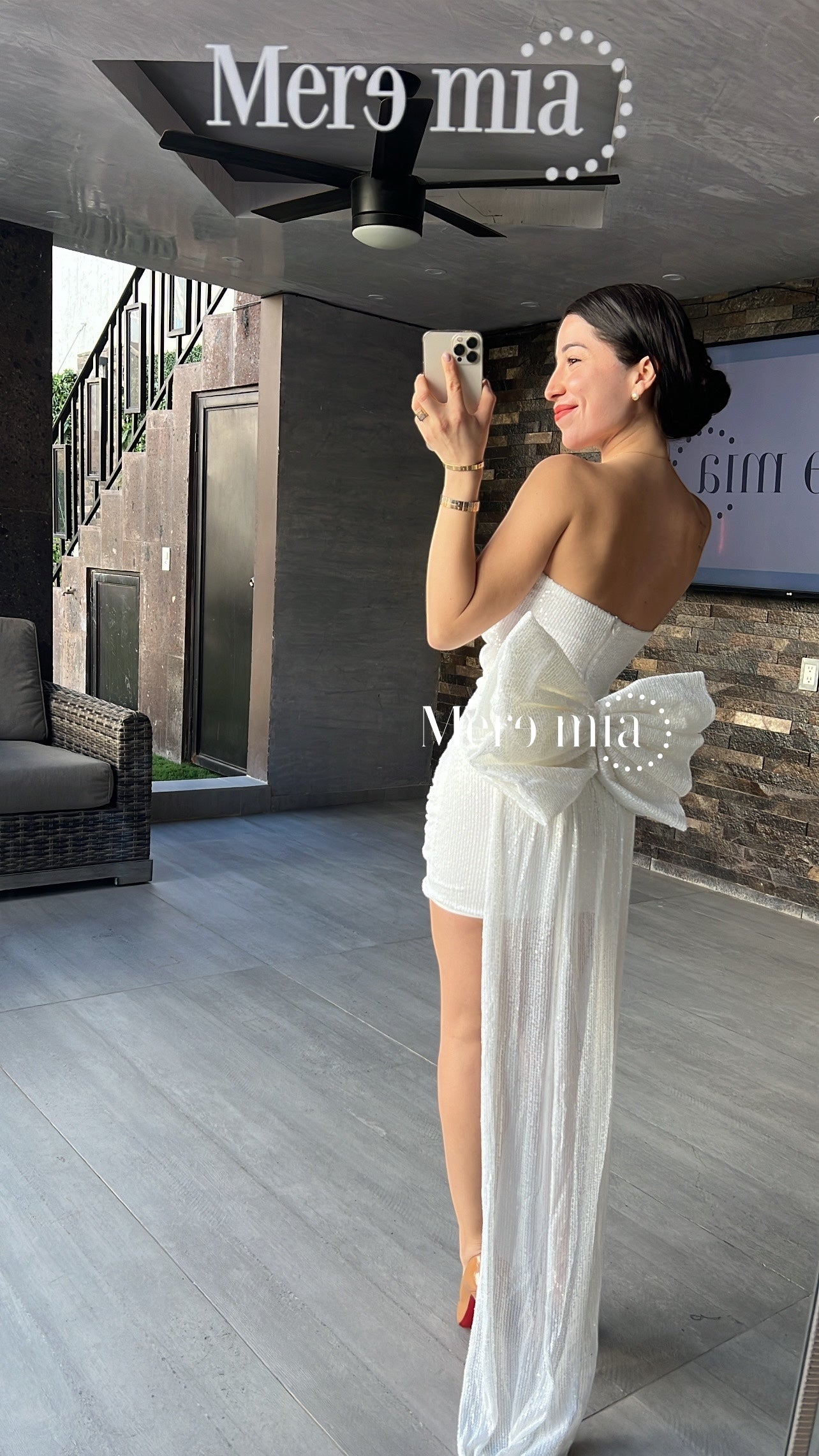 Vestido blanco lent corto
