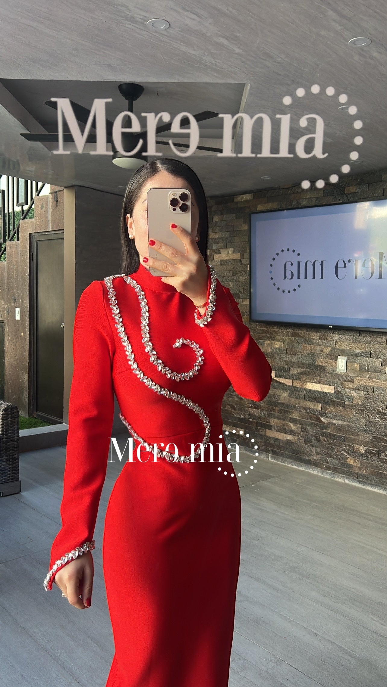 Vestido rojo apl vib