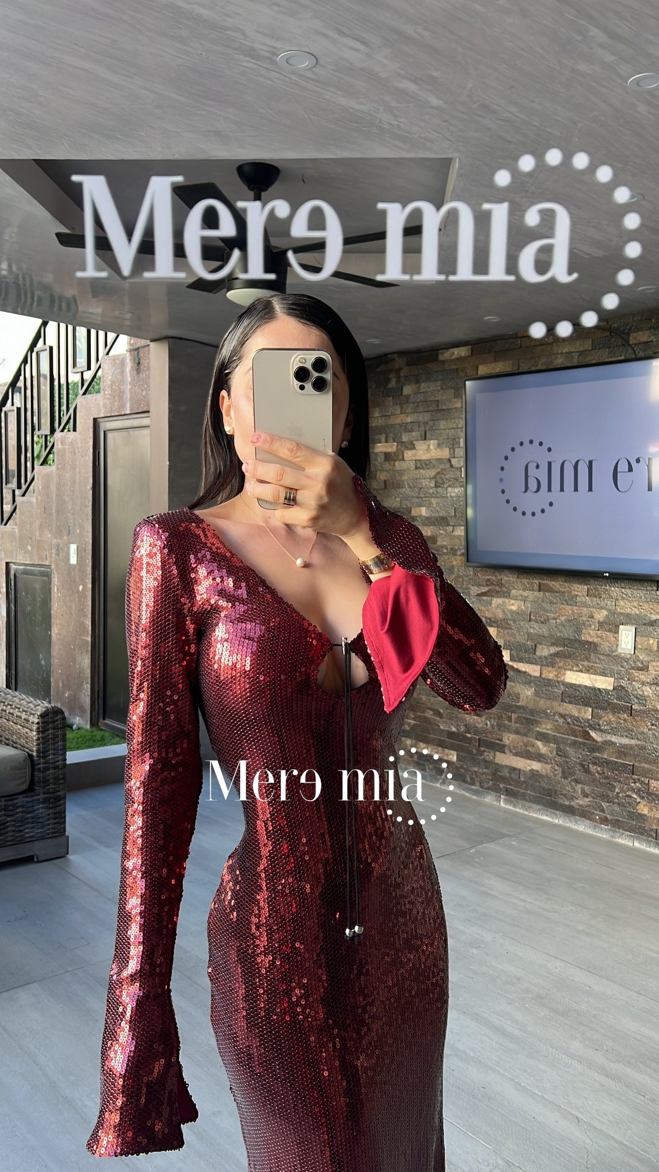Vestido tinto lent ml