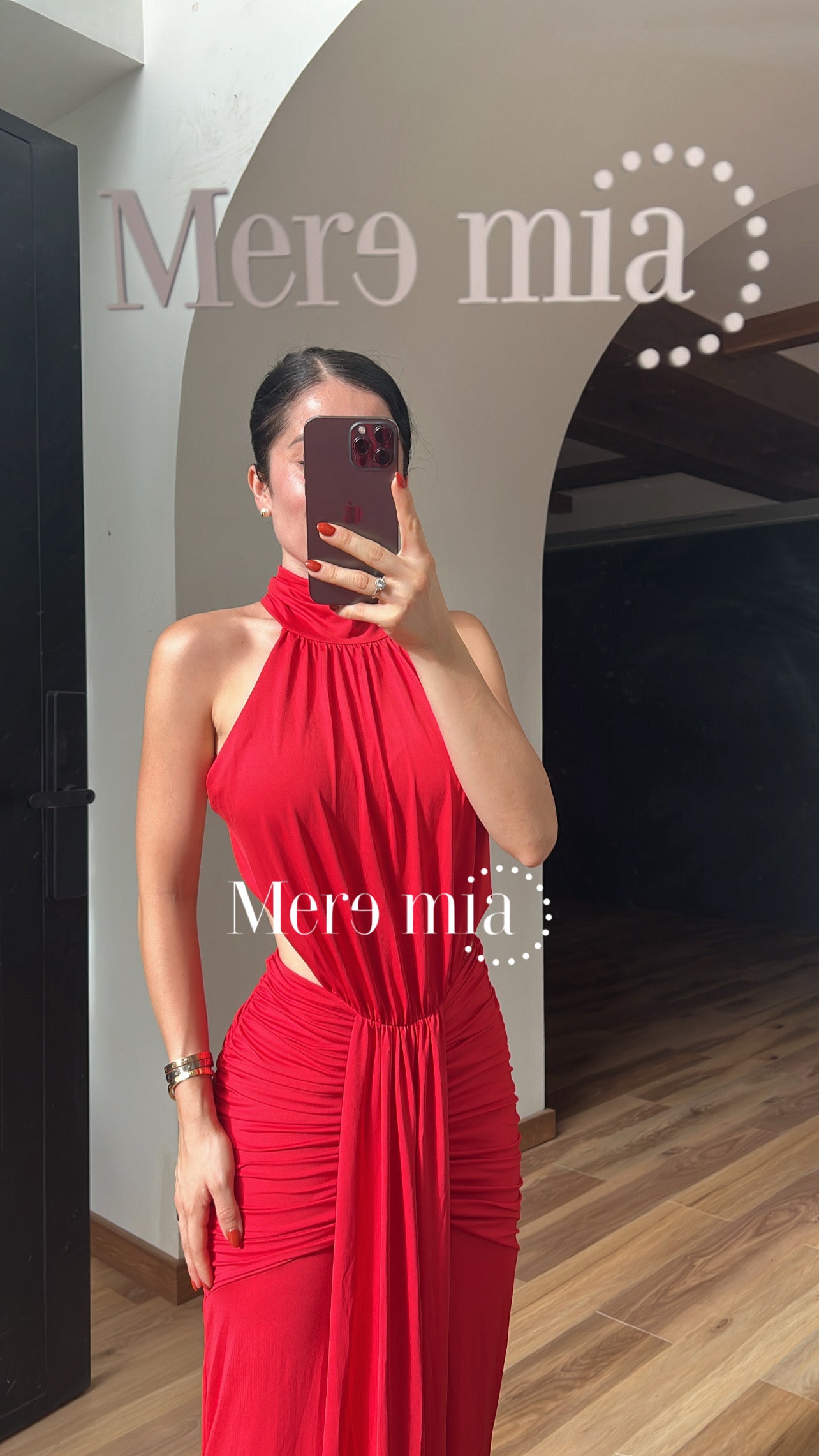 Vestido estola sin espalda