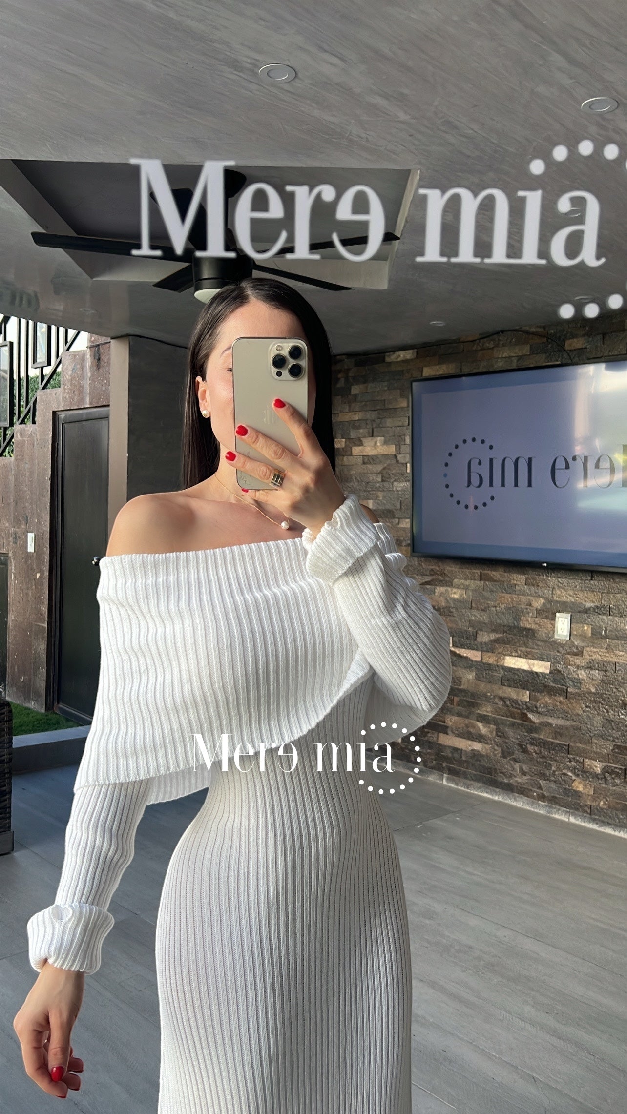 Vestido claro sweater hom