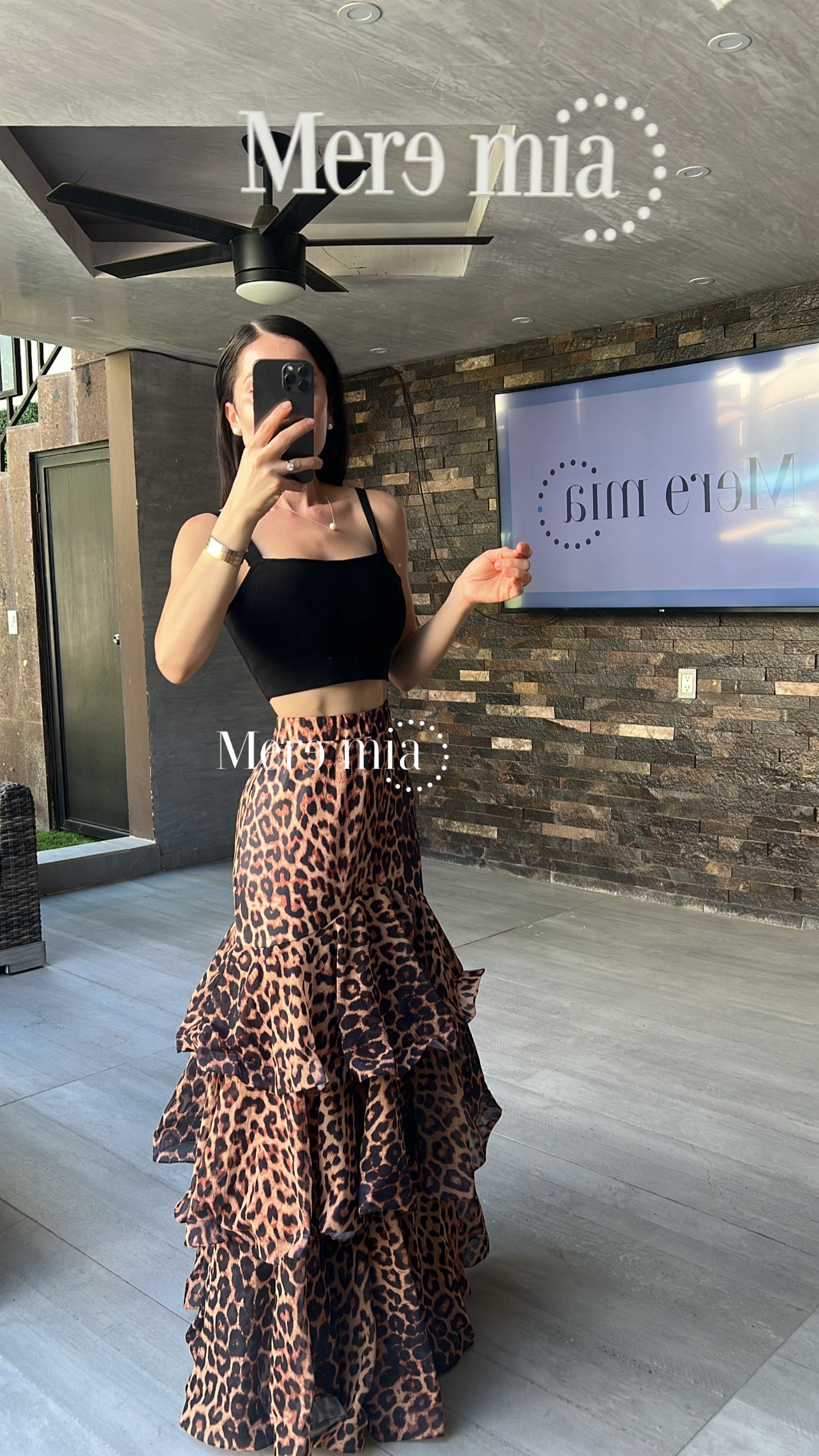 Falda animal print olanes