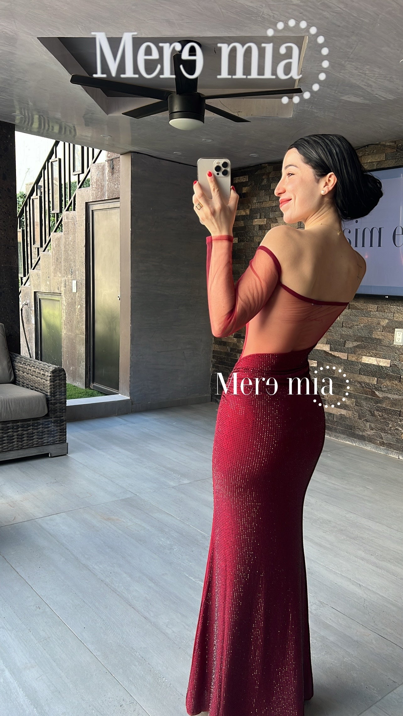 Vestido rojo puntos ml
