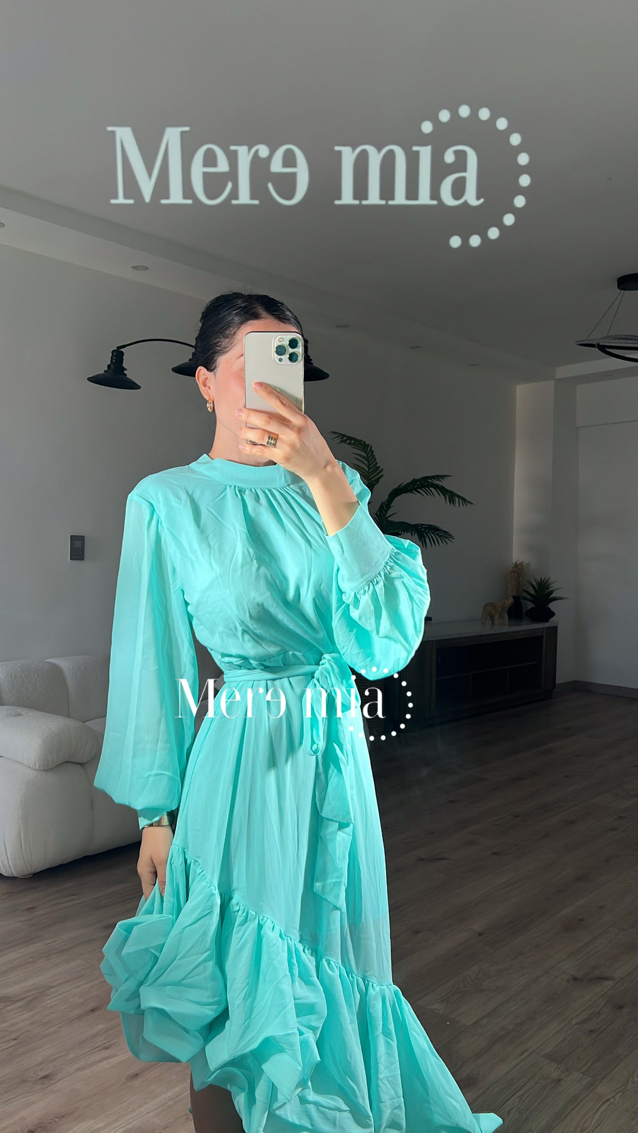 Vestido aqua ml plisado