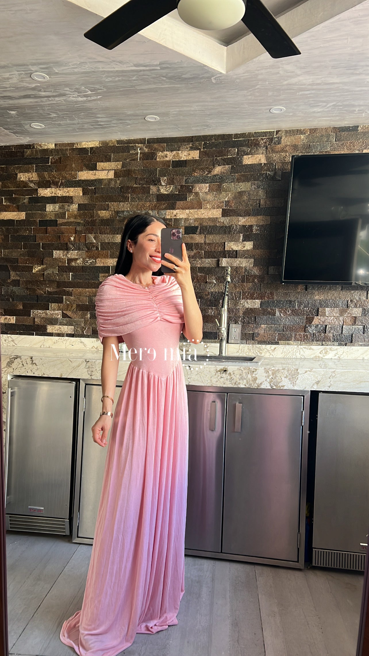 Vestido plisado ab liso