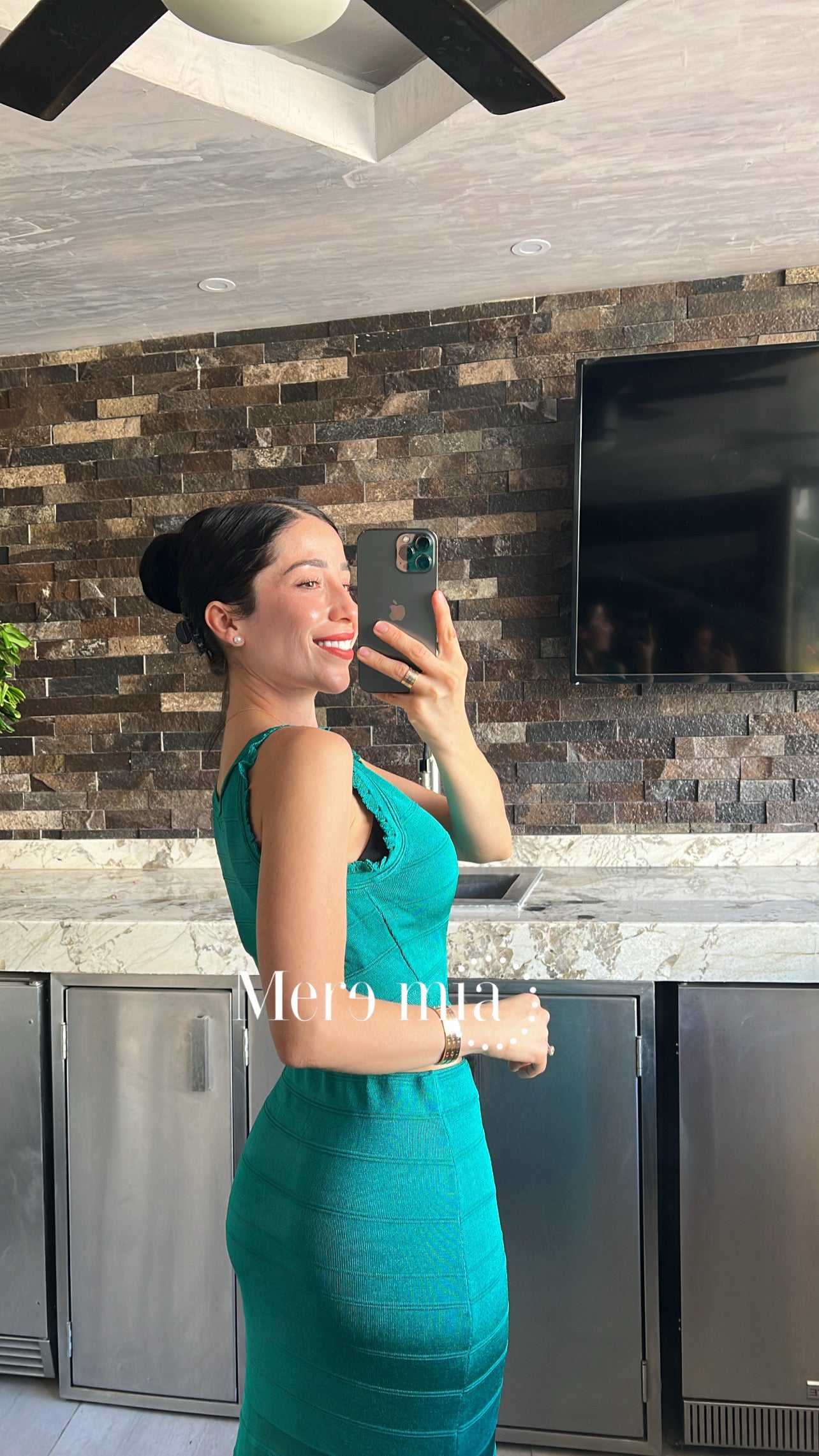Conjunto verde knitted