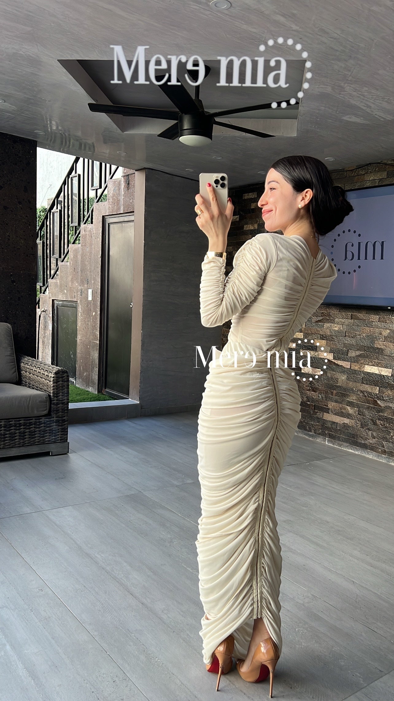 Vestido plisado flores ml