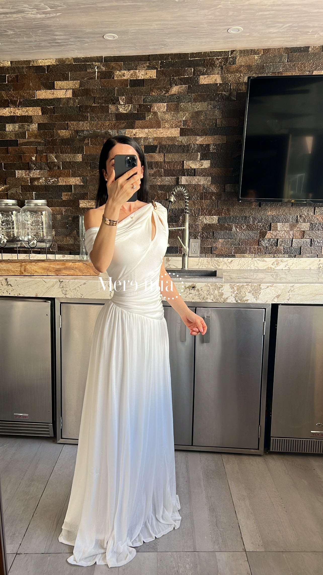 Vestido olan plisado str