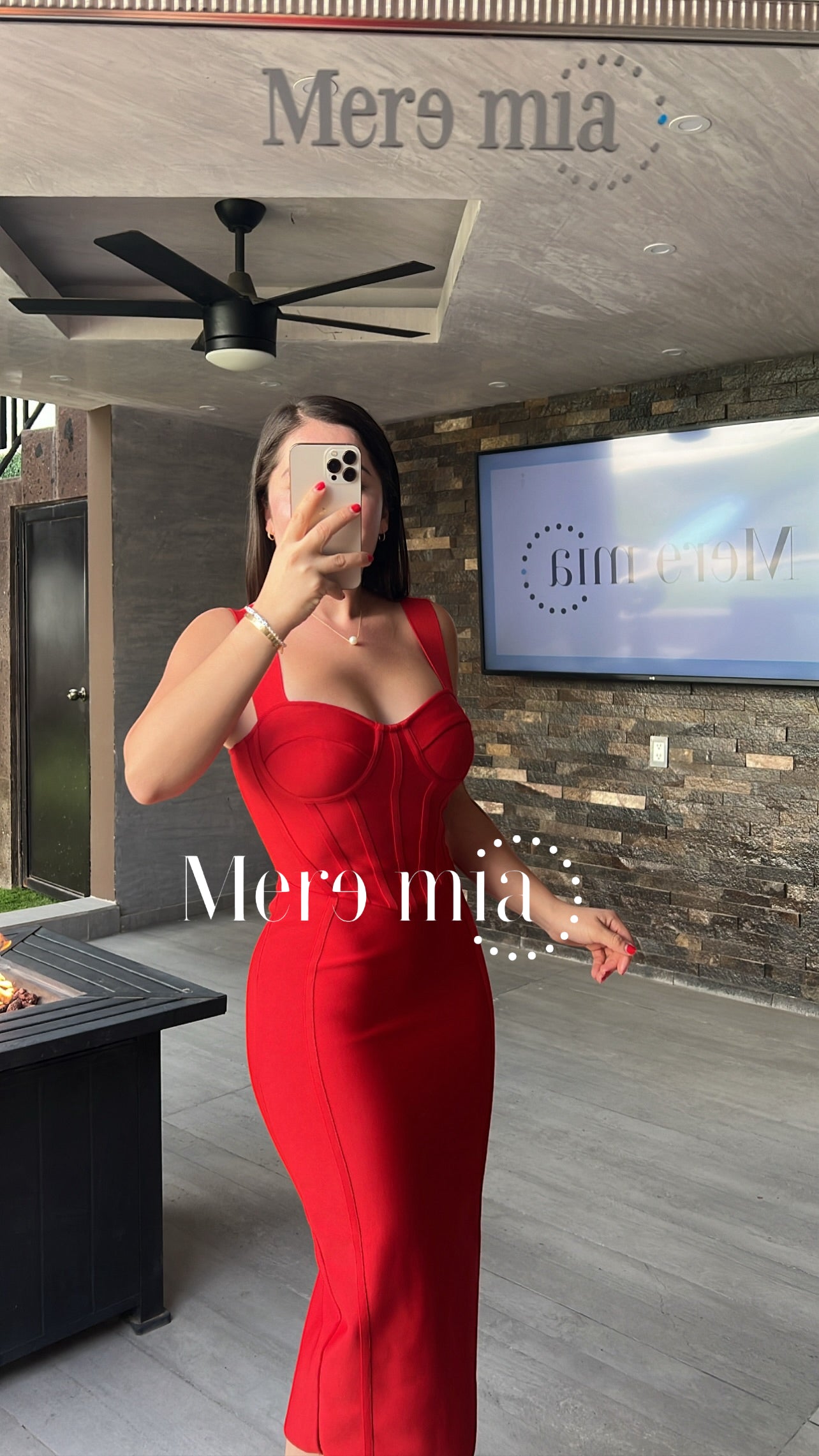 Vestido rojo tirantes