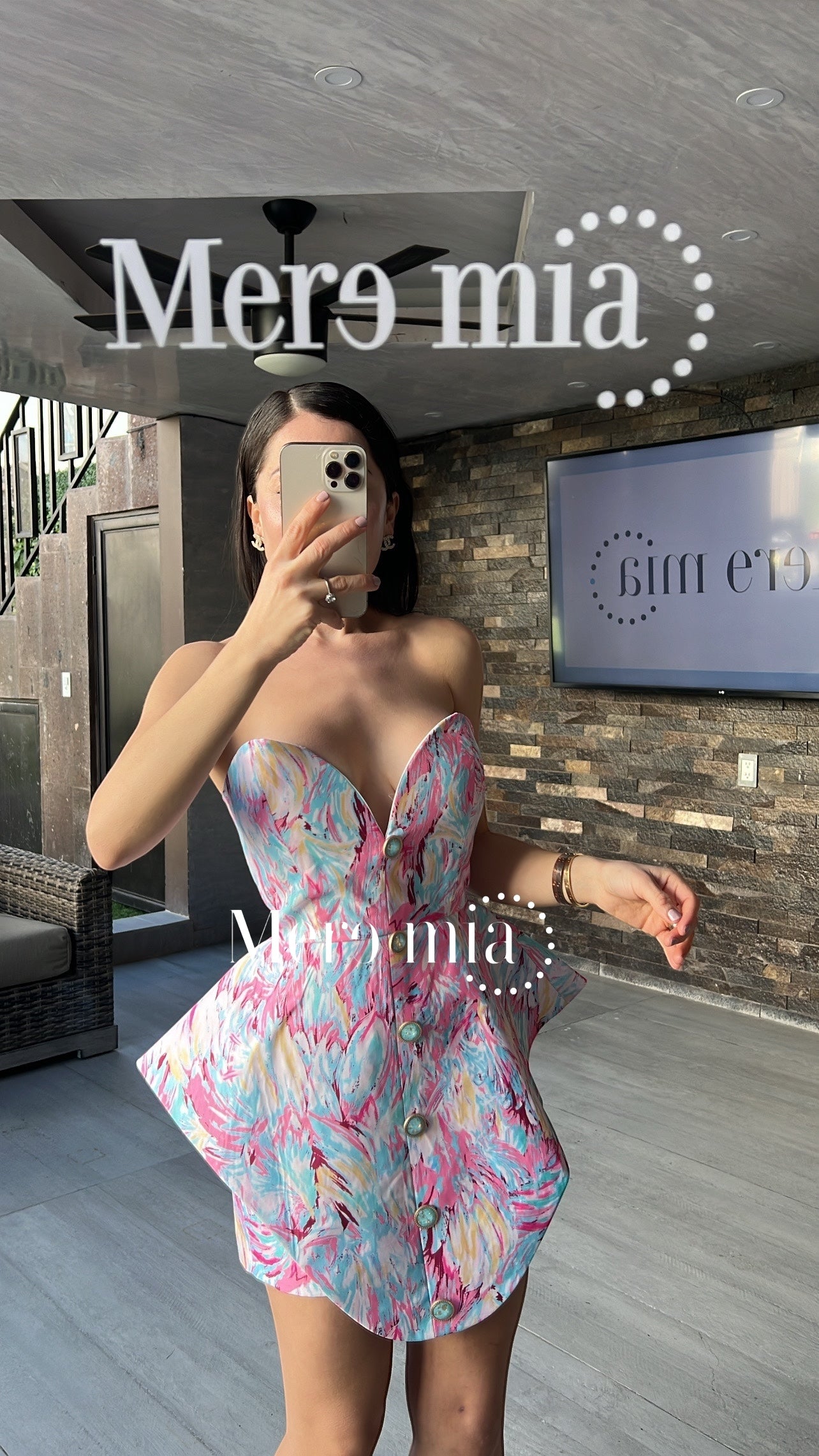 Vestido flores colores