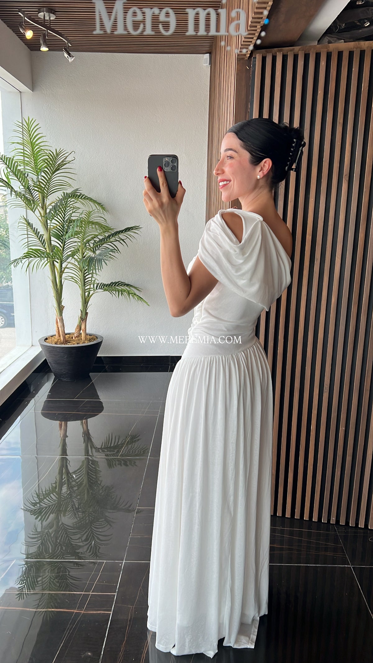 Vestido olan plisado str