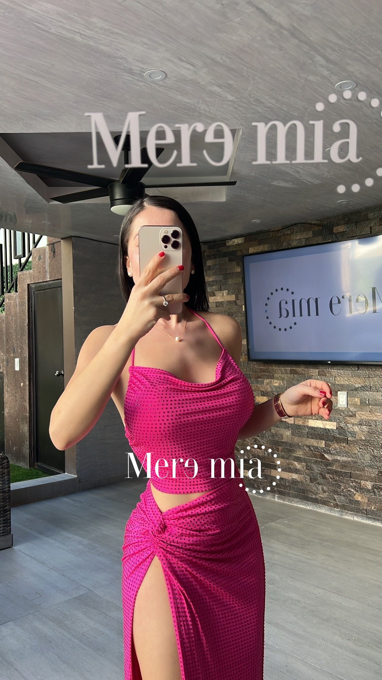 Conjunto rosa puntos