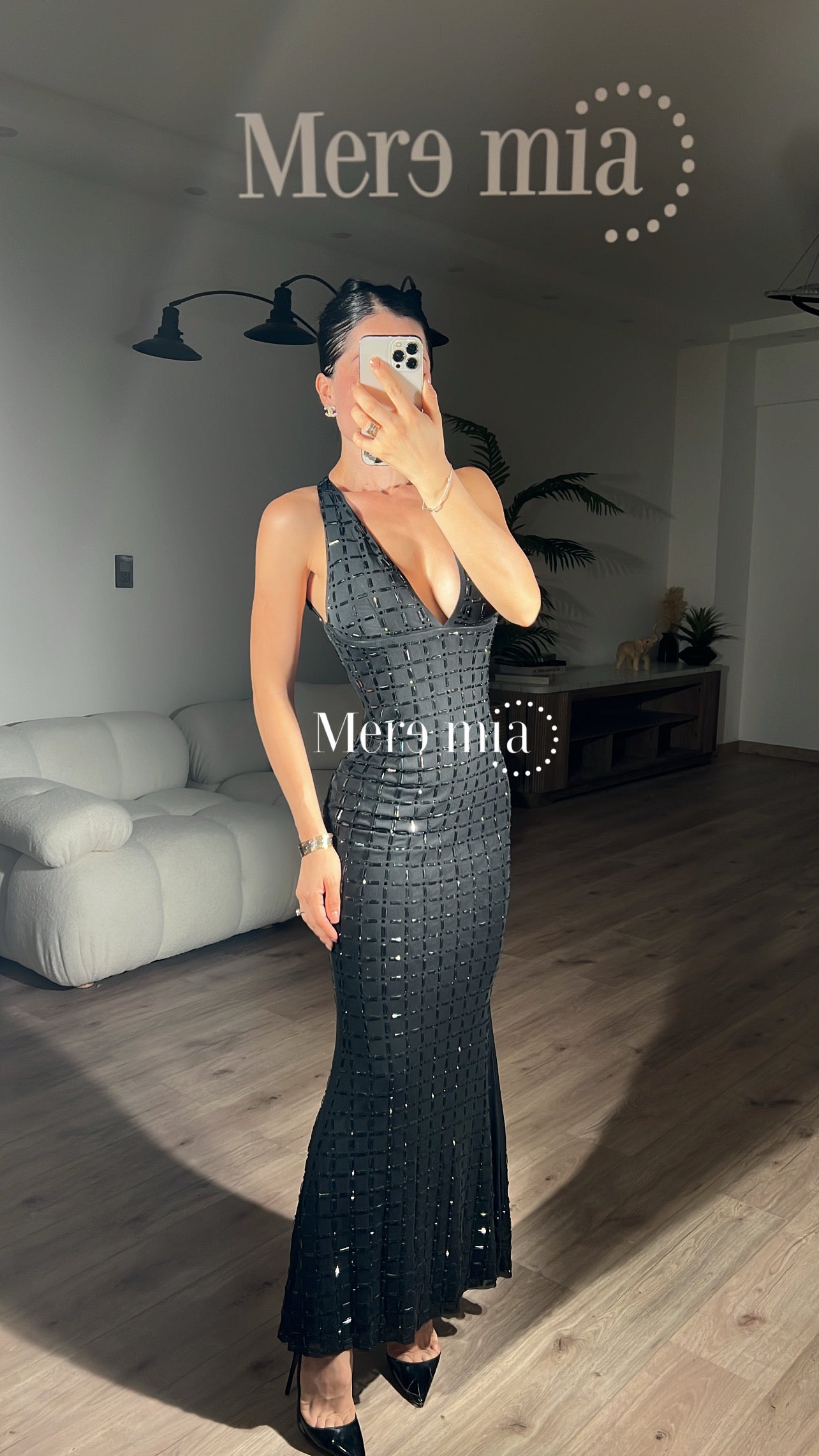 Vestido negro apl