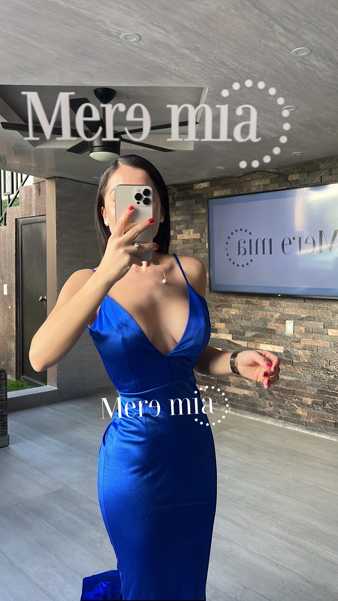 Vestido azul sat